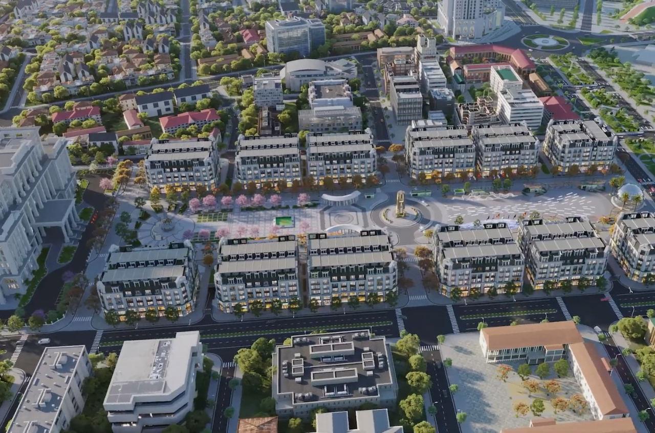 Mặt bằng phố đi bộ Central Square Thái Nguyên - Dự án Taseco Land