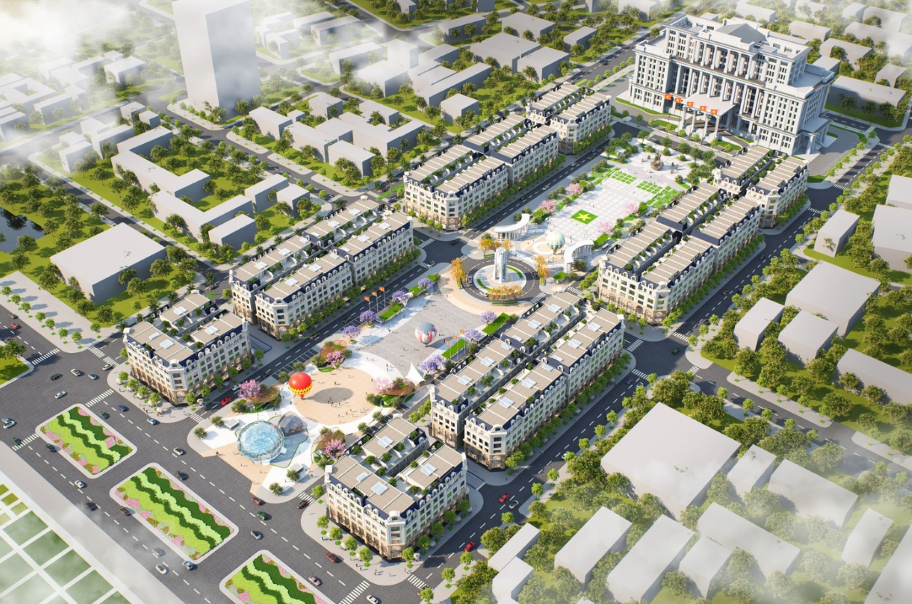 Phố đi bộ Central Square Thái Nguyên - Dự án Taseco Land